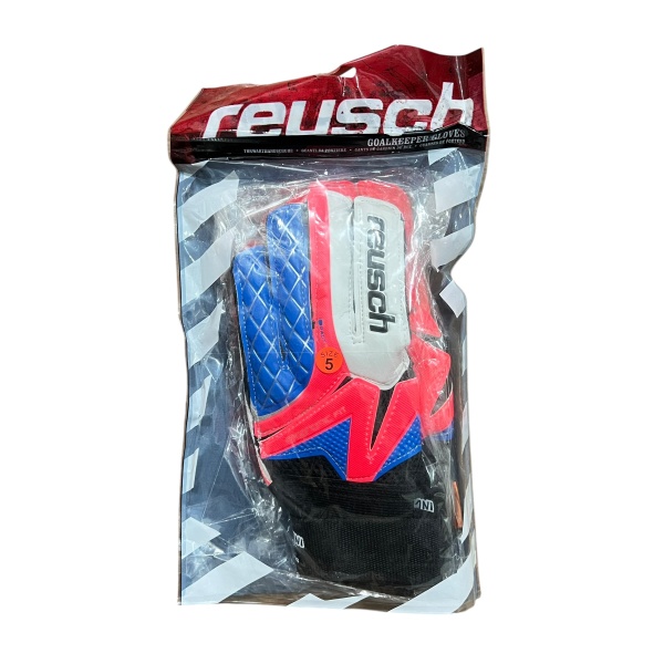 Перчатки вратарские Reusch, синий/красный