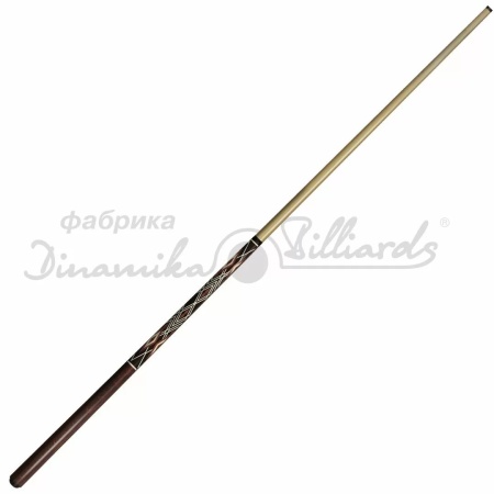 Кий бильярдный Dinamika Billiards Клубный 0-2-P, односоставный, венге, ромб
