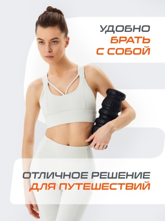 Ролик массажный StarFit FA-526, разм. 30 х 10 см, средняя жесткость, черный