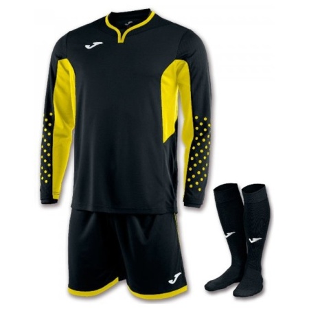 Форма вратарская Joma Zamora III 100695.109, кофта, шорты, гетры, черный/салатовый
