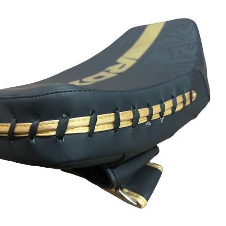 Макивара RDX арт. 1949, 1 ручка + 2 застежки, длинная, черный