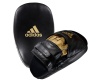 Лапы для бокса Adidas adiSBAC01 Training Curved Focus Mitt Short, черный/золотой