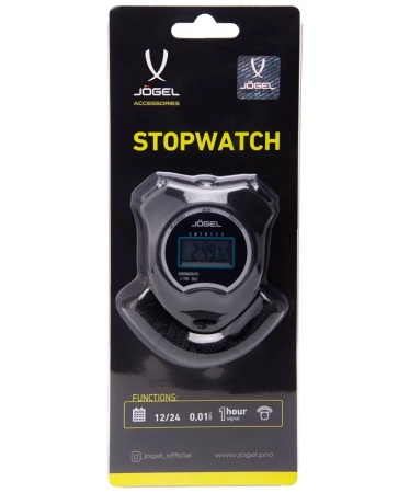 Секундомер Jogel JA-129, пластик, 2 засечки, черный