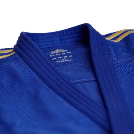 Кимоно для дзюдо Adidas 5524, синий/желтый, разм. 160 см