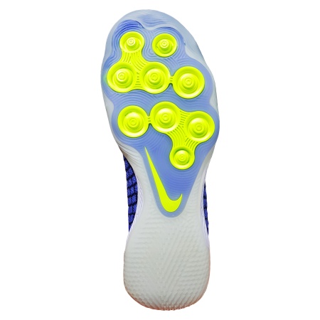 Футзалки Nike React Gato "Текстиль", синий/салатовый