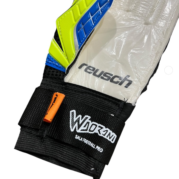 Перчатки вратарские Reusch, синий/зеленый