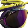 Очки для плавания Arena Python Mirror 1E763-122, фиолетовые линзы, желтый/фиолетовый