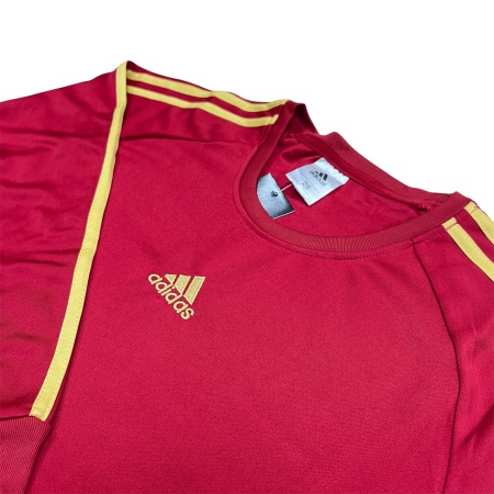 Костюм тренировочный детский Adidas, красный/желтый