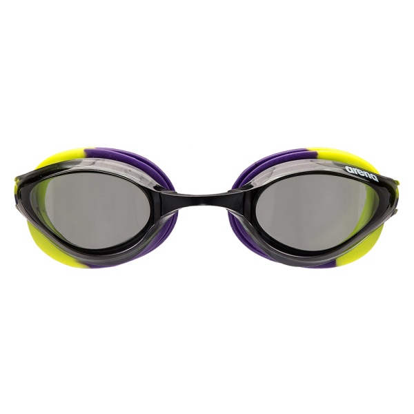 Очки для плавания Arena Python 1E762-111, темные линзы, желтый/фиолетовый