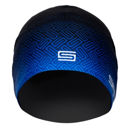 Шапка Spine Race HS/M-03, термобифлекс, черный/синий, разм. 56 (M)