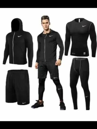 Комплект компрессионный 5 в 1 Nike 0699, черный