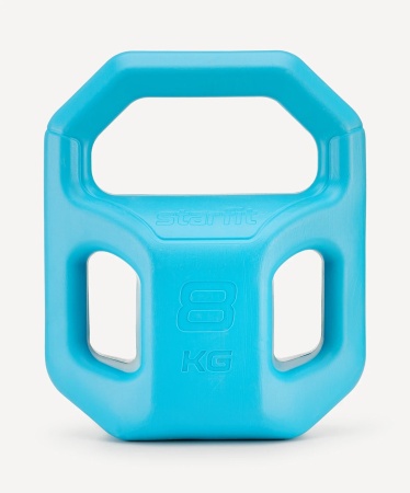 Гиря пластиковая BaseFit DB-505, 8 кг, синий