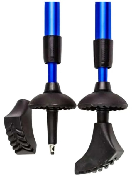 Палки для скандинавской ходьбы Ergoforce Nordic E-0673, 2-х секционные, алюм., 110 - 140 см, синий