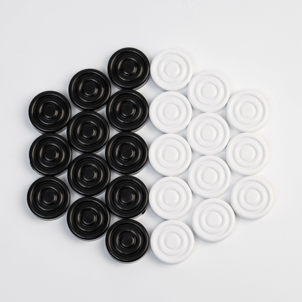 Шашки SimaLand Время Игры арт. 4871967, доска виниловая, фишки пластик 24 шт.