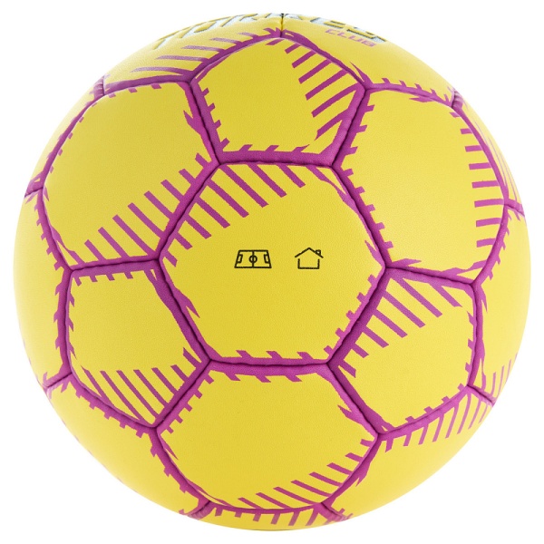Мяч гандбольный Torres Club H32432, ПУ, 5 подкл. слоев, руч. сшивка, желтый, разм. 2