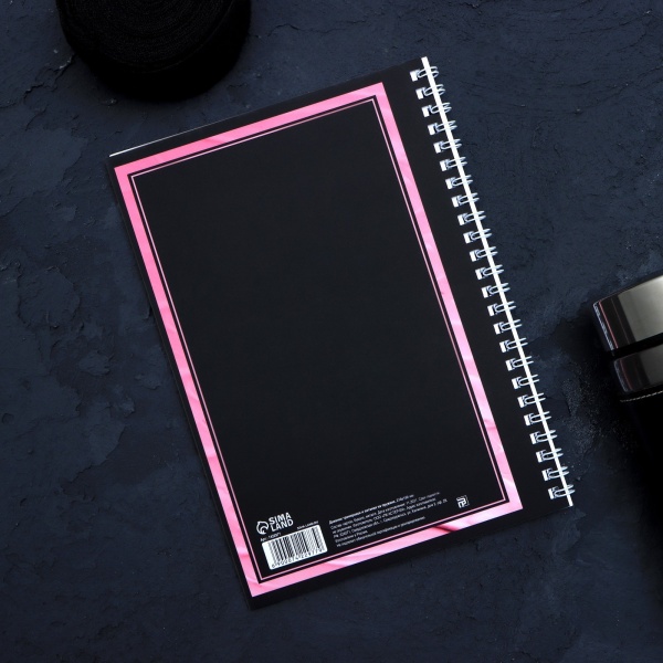 Дневник тренировок «Горячий челендж» 7422977, на пружине, 25 листов