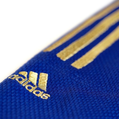 Кимоно для дзюдо Adidas 5524, синий/желтый, разм. 160 см
