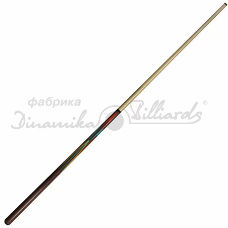 Кий бильярдный Dinamika Billiards Клубный 0-2-P, односоставный, венге, тюльпан