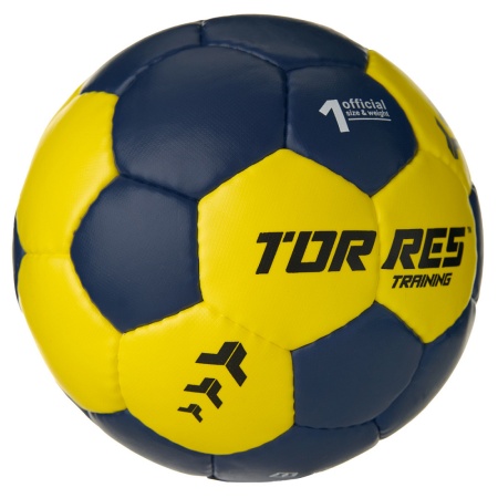 Мяч гандбольный Torres Training H32451, ПУ, 4 подкл. слоя, руч. сшивка, мультиколор, разм. 1