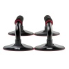 Упоры для отжимания Torres Push-Up Bars PL5015, металл, эрг. форма, съем. основания, черный/красный