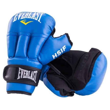 Перчатки-краги для рукопашного боя Everlast HSIF, синий, разм. 8 ун