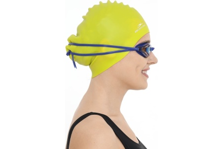 Шапочка для плавания 25Degrees Mamana Lime 25D21014A, силикон, для длинных волос, салатовый