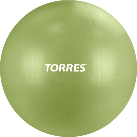 Фитбол Torres AL122165MT, 65 см, гладкий, с насосом, оливковый