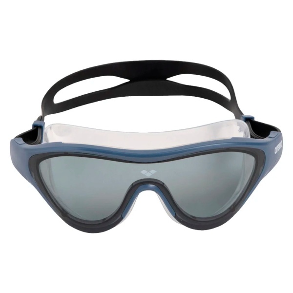 Полумаска для плавания Arena The One Mask 003148-106, темные линзы, синий/черный