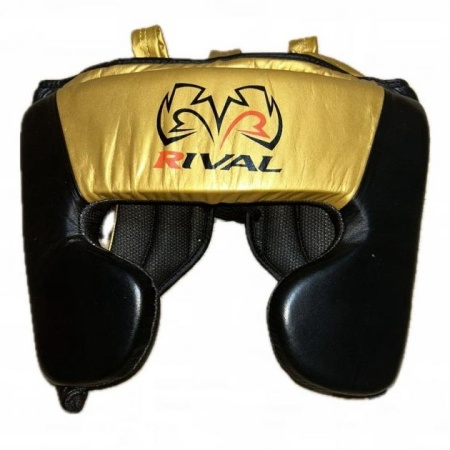 Шлем для бокса Rival, черный/золотой