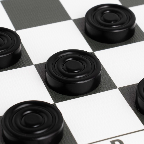 Шашки SimaLand Время Игры арт. 4871967, доска виниловая, фишки пластик 24 шт.