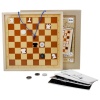 Шахматы и шашки демонстрационные мини магнитные арт. 04361, доска 370х370х25 мм