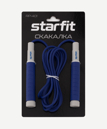 Скакалка StarFit RP-401, длина 3 м, с силиконовыми ручками