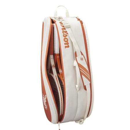 Сумка теннисная Wilson Team RG 2025 (6 pack) WR8045401001, коричневый/бежевый