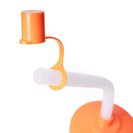 Бутылка Torres SS1029, 750 мл, с трубочкой, белый/оранжевый