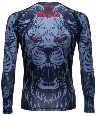 Рашгард для MMA Knock Out Lion RG-101, взрослый, черный