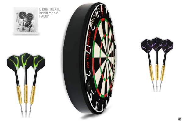 Дартс Sniper Summit Play Competition SSP-18CSP, диам. 18", дротики 6 шт.