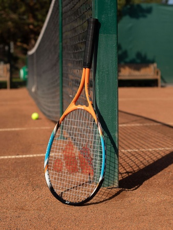 Ракетка для большого тенниса Wish AlumTec JR 2506 25" ЦБ-00002458, алюм. оранжевый