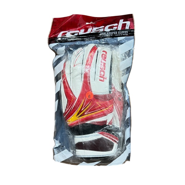 Перчатки вратарские Reusch, красный/белый