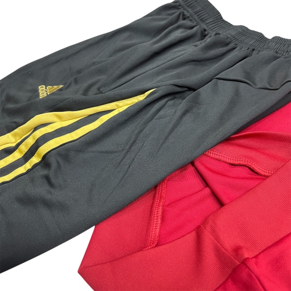 Костюм тренировочный детский Adidas, красный/желтый